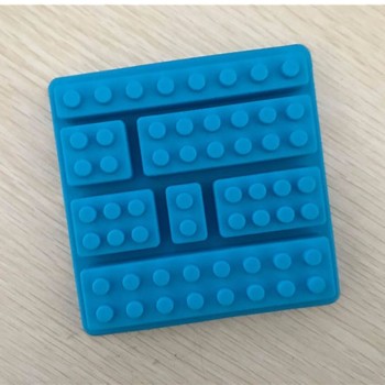 1PCS Lego Brick Blocks Shaped Rectangular DIY Chocolate Silicone Mold Ice Cube Tray Cake Tools Fondant Moulds