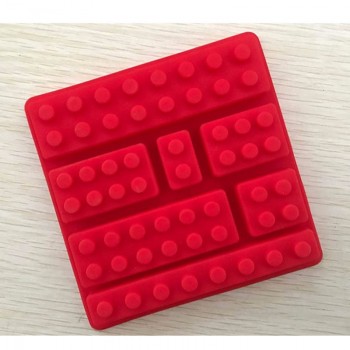 1PCS Lego Brick Blocks Shaped Rectangular DIY Chocolate Silicone Mold Ice Cube Tray Cake Tools Fondant Moulds