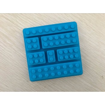 1PCS Lego Brick Blocks Shaped Rectangular DIY Chocolate Silicone Mold Ice Cube Tray Cake Tools Fondant Moulds