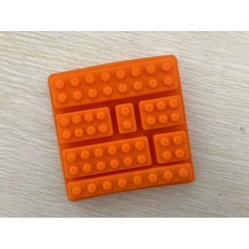 1PCS Lego Brick Blocks Shaped Rectangular DIY Chocolate Silicone Mold Ice Cube Tray Cake Tools Fondant Moulds