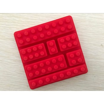 1PCS Lego Brick Blocks Shaped Rectangular DIY Chocolate Silicone Mold Ice Cube Tray Cake Tools Fondant Moulds