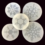 Aouke white snowflake gum crystal mold DIY glue mold uv plastic mold mirror snowflake mold