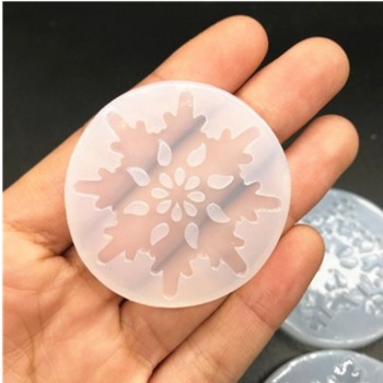 Aouke white snowflake gum crystal mold DIY glue mold uv plastic mold mirror snowflake mold