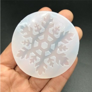 Aouke white snowflake gum crystal mold DIY glue mold uv plastic mold mirror snowflake mold