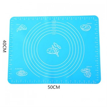 3 Sizes Non-Stick Silicone Baking Mat Kneading Pad Sheet Glass Fiber Rolling Dough Large Size for Cake Macaron Kitchen Tools