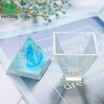 WHISM Cake Mold Silicone Molds For Jewelry Pyramid Charms Pendants Making Tool Handmade Crystal Epoxy Resin Molds 20/30/40/50mm