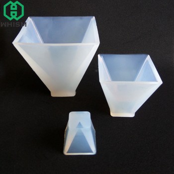 WHISM Cake Mold Silicone Molds For Jewelry Pyramid Charms Pendants Making Tool Handmade Crystal Epoxy Resin Molds 20/30/40/50mm