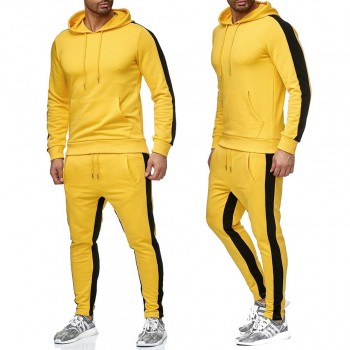 Zogaa Brand Men Sweat Suit Set Gyms Bodybuilding Workout Clothing Two Piece Set Outfits for Man Sportwear Casual Men Tracksuit