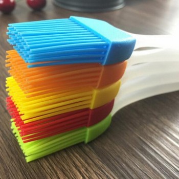 2Pcs/lot Bakeware food grade high temperature silicone barbecue oil brush  Barbecue kitchen baking cake egg cream brush 8z-cx720
