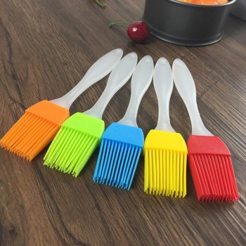 2Pcs/lot Bakeware food grade high temperature silicone barbecue oil brush  Barbecue kitchen baking cake egg cream brush 8z-cx720