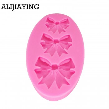 M1208 Bow Tie Silicone Mold Chocolate Fondant Cake Decoration Mold DIY Bowknot Cake Chocolate Decoration tools