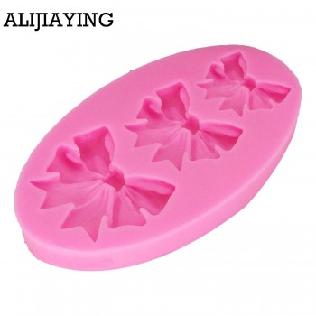 M1208 Bow Tie Silicone Mold Chocolate Fondant Cake Decoration Mold DIY Bowknot Cake Chocolate Decoration tools