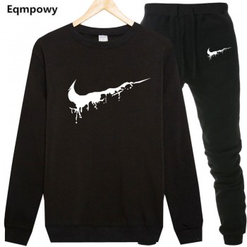 New Sport Suit Hoodie O-Neck Hooded Men Casual Cotton Fall / Winter Warm Sweatshirts Mens Casual Tracksuit Costume clothing