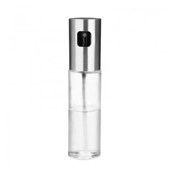 Stainless Steel Oil Spray Bottle Barbecue Water Vinegar Sprayer fuel Injector Glass Pot for Kitchen Tools Accessories