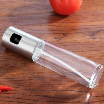 Stainless Steel Oil Spray Bottle Barbecue Water Vinegar Sprayer fuel Injector Glass Pot for Kitchen Tools Accessories