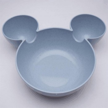 Kid Cartoon Mouse Mickey Bowl Dishes Lunch Box Kid Baby Children Infant Baby Rice Feeding Bowl Plastic Snack Plate Tableware