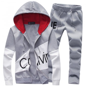 WBDDT 2018 Mens Suits Two Set Sporting Men Warm Hoodies and Long Pants Tracksuit Track Letter Size Sweatsuit Male 5XL Sets