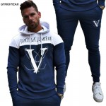 GYMOHYEAH NEW sporting suits mens fashion tracksuit men trainingspak survetement Mens Sportwear Suit Hoodies Tracksuit Set Male