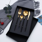 Hot Sale Dinner Set Cutlery Knives Forks Spoons Wester Kitchen Dinnerware Stainless Steel Home Party Tableware Set Dropshipping