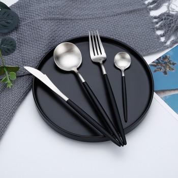 Hot Sale Dinner Set Cutlery Knives Forks Spoons Wester Kitchen Dinnerware Stainless Steel Home Party Tableware Set Dropshipping