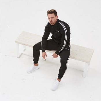 2018 gold medal mens suit cotton compression sportswear jogger clothes fitness suit mens sweater and pants gyms mens clothing