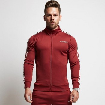 2018 gold medal mens suit cotton compression sportswear jogger clothes fitness suit mens sweater and pants gyms mens clothing