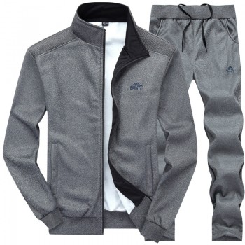 Tracksuit Men 2018 Spring Autumn Sweatshirt Zipper Hoodies Jacket and Pants Two Piece Sweat Set Casual Man Sweatpants Track Suit