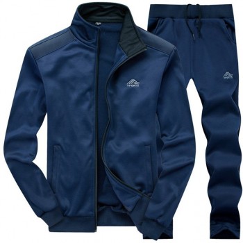 Tracksuit Men 2018 Spring Autumn Sweatshirt Zipper Hoodies Jacket and Pants Two Piece Sweat Set Casual Man Sweatpants Track Suit