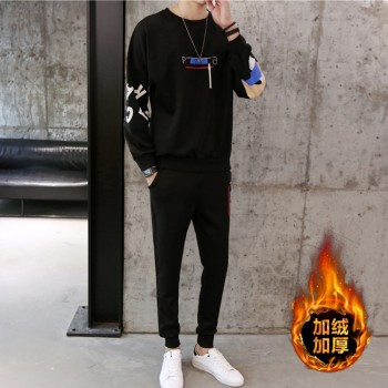 spring and Autumn Sweater Man Joker Motion Suit Male Student Leisure Loose Coat Tide Clothes tracksuit Three Quarter