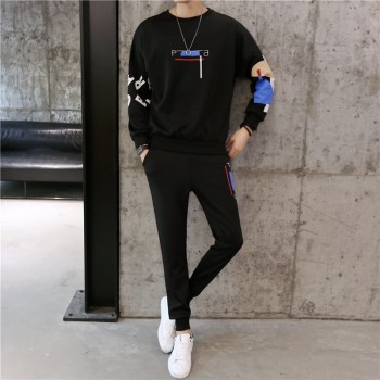 spring and Autumn Sweater Man Joker Motion Suit Male Student Leisure Loose Coat Tide Clothes tracksuit Three Quarter