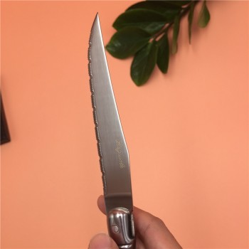 To encounter France 6pcs High quality laguiole stainless steel dinnerware/cutlery Steak Knife Set tableware set