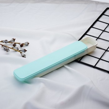 Portable Tableware Storage Box Antibacterial Resin PP Plastic Outdoor Usage Cute Stationery Box School Bento Cutlery 1pcs