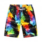 Mens Casual Quick-Drying Beach Pants Summer Pants Knee Length Pants