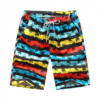 Mens Casual Quick-Drying Beach Pants Summer Pants Knee Length Pants
