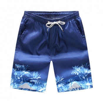 Mens Casual Quick-Drying Beach Pants Summer Pants Knee Length Pants