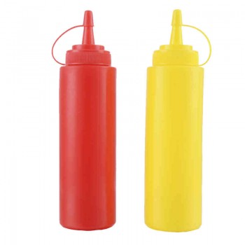 Sauce bottle Ketchup BBQ Soy Sauce Dispensing Bottles Salad juice pot with Cap Kitchen seasoning supplies Squeeze sauce Bottle