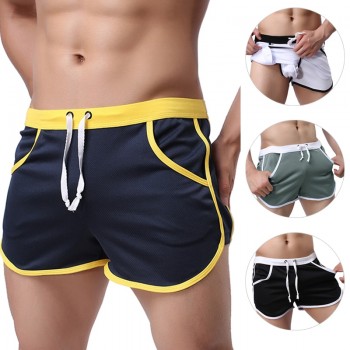 2018 New Fashion Quick Dry Clothing Mens Casual Shorts Household Man Shorts G Pocket Straps Inside Trunks Beach Shorts
