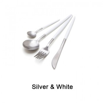 7 Colors Stainless Steel Cutlery Set Noble Fork Knife Dessert Dinnerware Tableware Gold Silver Black Coffee