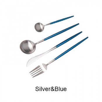 7 Colors Stainless Steel Cutlery Set Noble Fork Knife Dessert Dinnerware Tableware Gold Silver Black Coffee