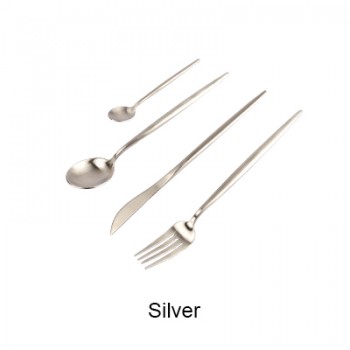 7 Colors Stainless Steel Cutlery Set Noble Fork Knife Dessert Dinnerware Tableware Gold Silver Black Coffee