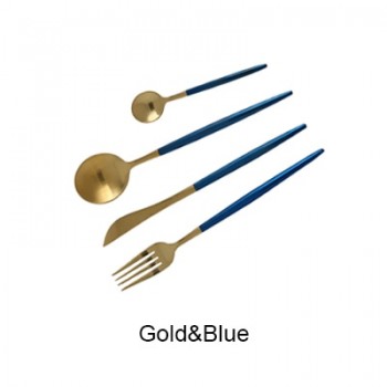 7 Colors Stainless Steel Cutlery Set Noble Fork Knife Dessert Dinnerware Tableware Gold Silver Black Coffee