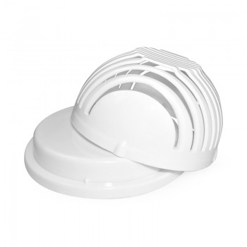 WOWCC 60 Seconds Salad Cutter Bowl Wave Shape Easy Salad of fruit Salad Bowl