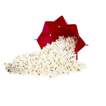2018 New Popcorn Microwave Foldable Red Silicone High Quality Kitchen Easy Tools DIY Popcorn Bucket Bowl Maker