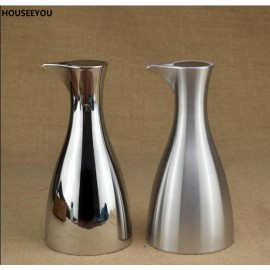 High Quality High Grade Oil Can Europe Style Leakproof Stainless Steel Oil Vinegar Gravy Boats Seasoning Container Kitchen Tools