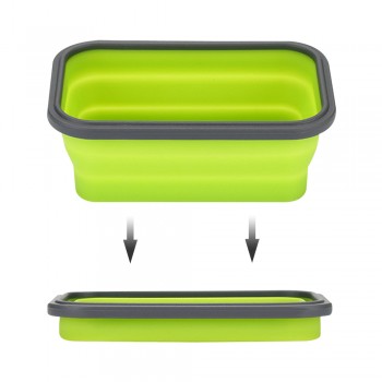 1-4pcs Silicone Lunch Box Collapsible Portable Box Bowl Bento Boxes Folding Food Container 350/500/800/1200ml Eco-Friendly