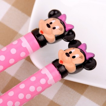 2pcs/set Cartoon Mickey Dinnerware set Tea Coffee Teaspoons Soup Ladle Kids Stainless Steel Tableware 2B