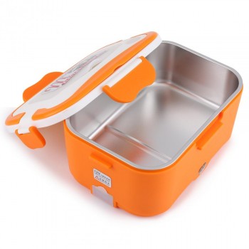 1.5L Electric Food Heater Lunch Box Stainless Steel Inner Pot 12V/24V Portable  Food Container Warmer Lunch Box Heater Rice Case