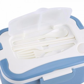 1.5L Electric Food Heater Lunch Box Stainless Steel Inner Pot 12V/24V Portable  Food Container Warmer Lunch Box Heater Rice Case