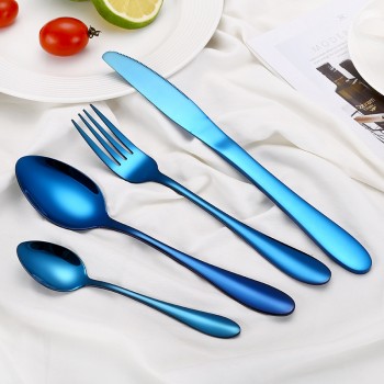 2018 Black Cutlery Set 304 Stainless Steel Dinnerware Set Knife Western Portable Dinner Tableware Set Drop Shipping