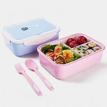 ONEUP Lunch Box Eco-Friendly Portable Food Container With Bags Tableware Microwavable Bento Box For kids Picnic School Office
